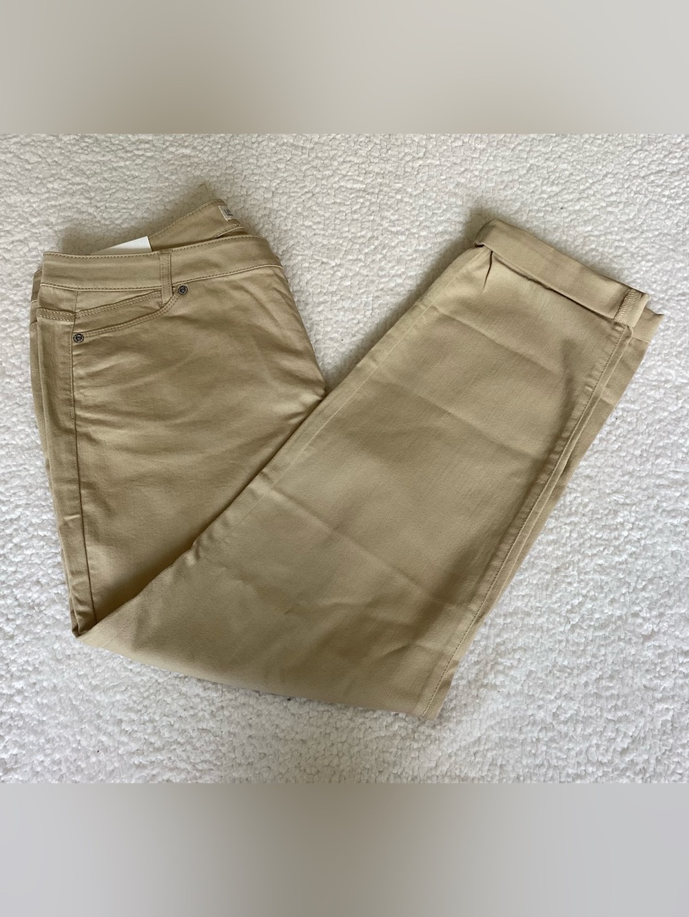 J Jill Beige Straight Leg Pants Size 14 Coastal Grandmother Quiet Luxury‎ NWT